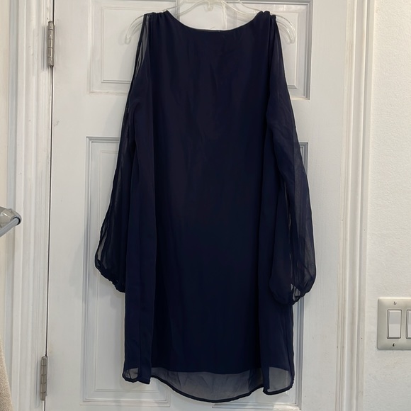 Tobi long sleeve Navy shift dress - Picture 4 of 5